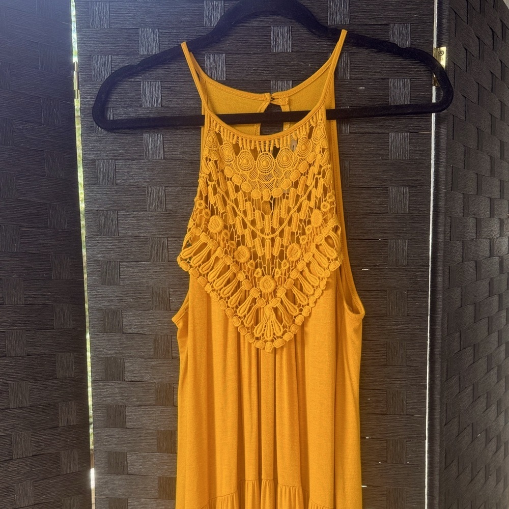 Three Bird Nest Yellow Maxi Dress
